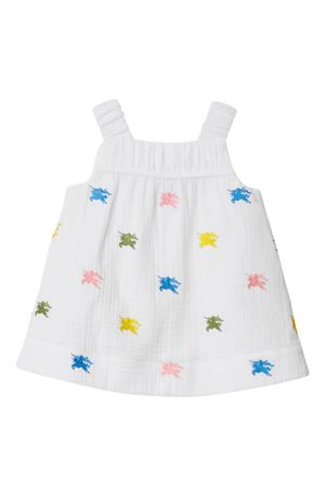 white cotton dress BURBERRY KIDS | 8078133A5127